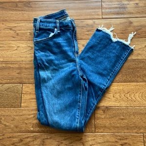 A&F high rise ankle flare